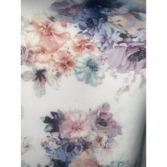 New W/ Tag TIANA B. Stretch A Line Floral SCOOP NECK Tank DRESS Size 6 USA - Picture 4 of 7